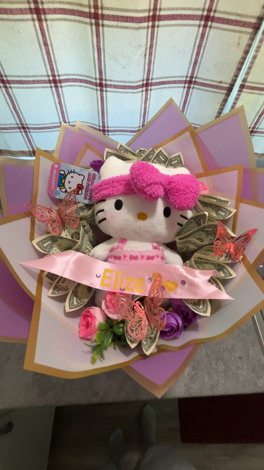 🧸 Plush Money Bouquet — Starting at $35+ Cash