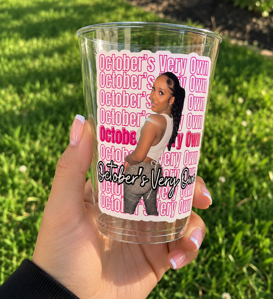 Custom Plastic Party Cups w/Lids and Straws