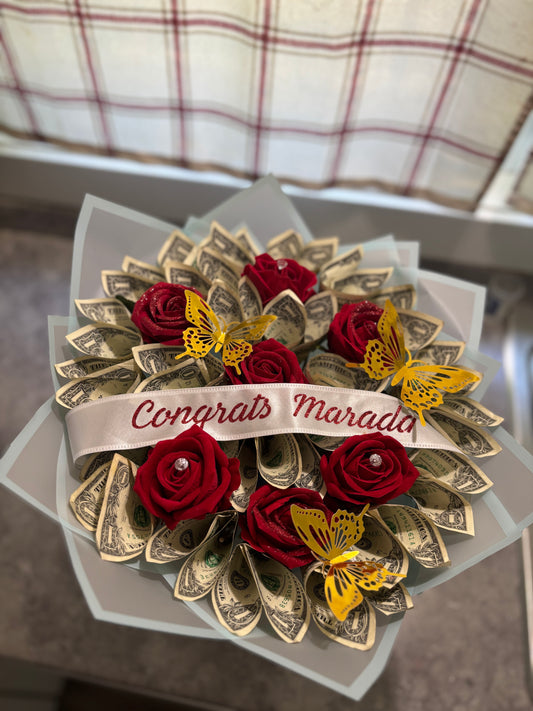 💎 Deluxe Money Bouquet — Starting at $65 + Cash