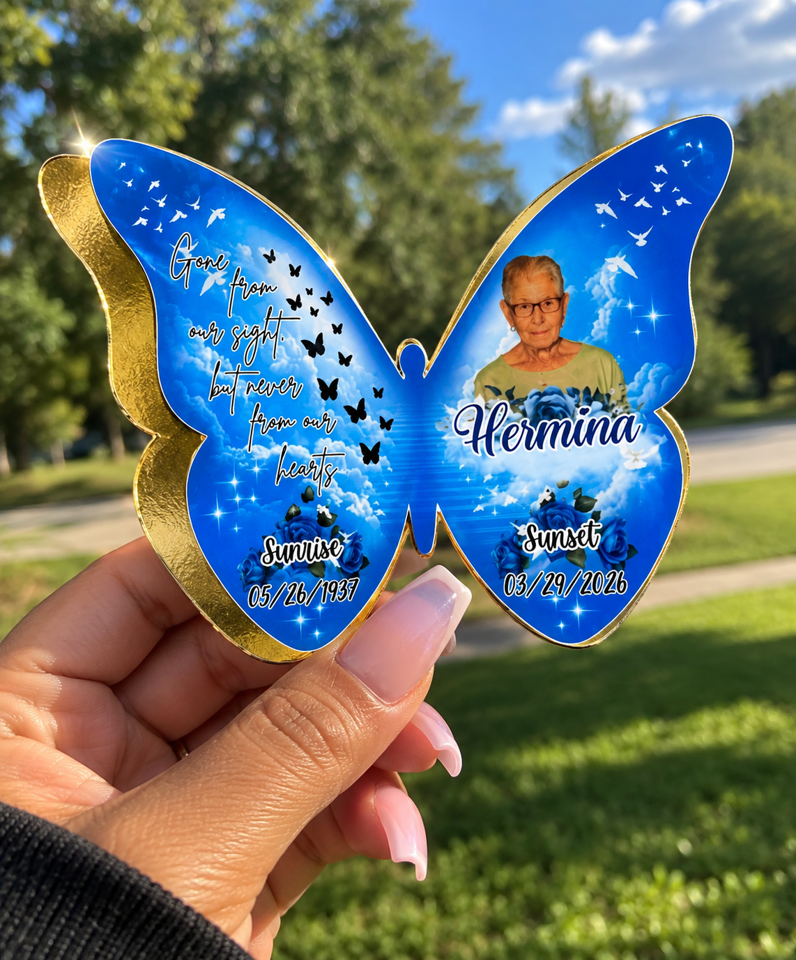 🦋 Custom 3D Memorial Butterfly Keepsake