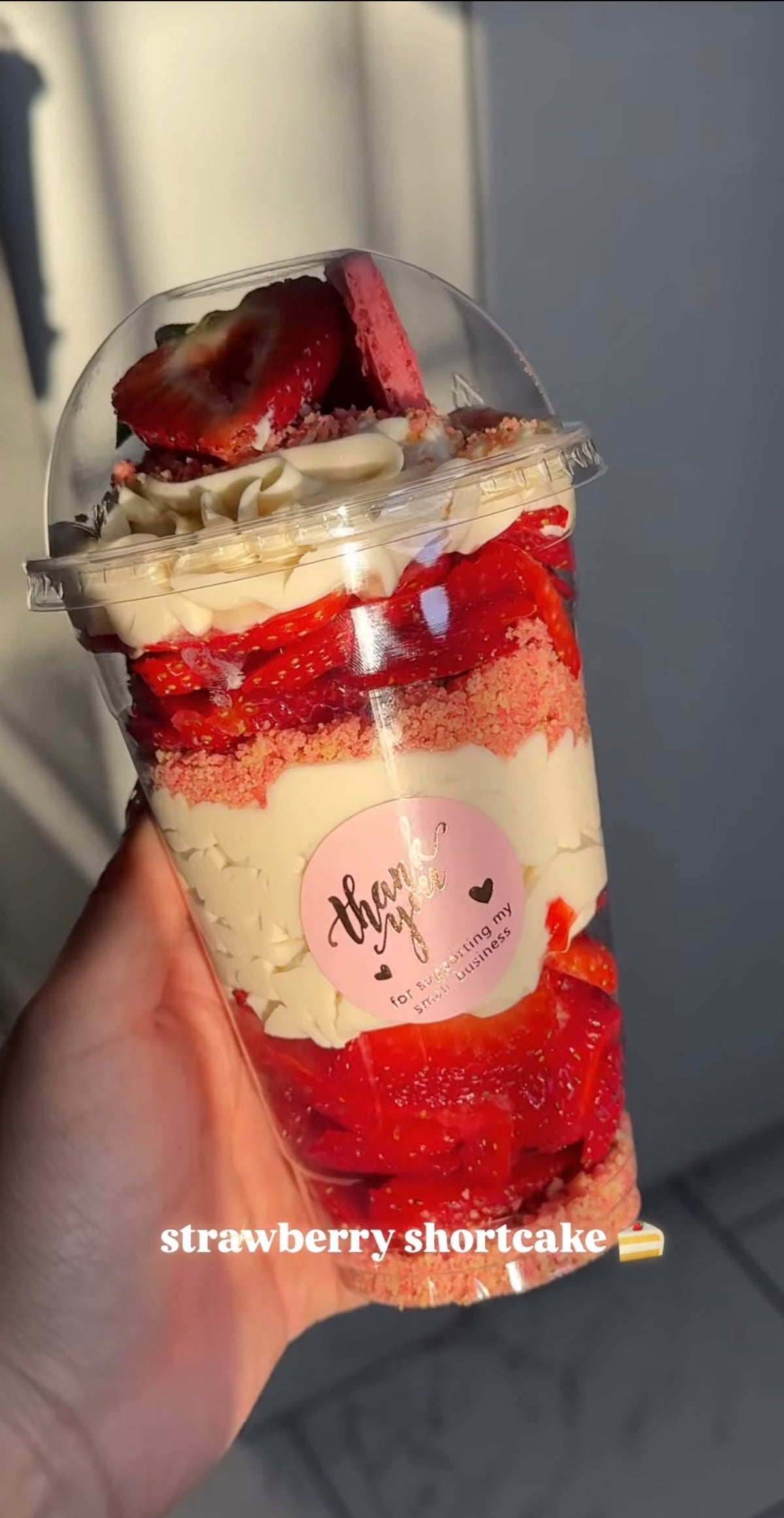 Strawberry shortcake Cheesecake Cup